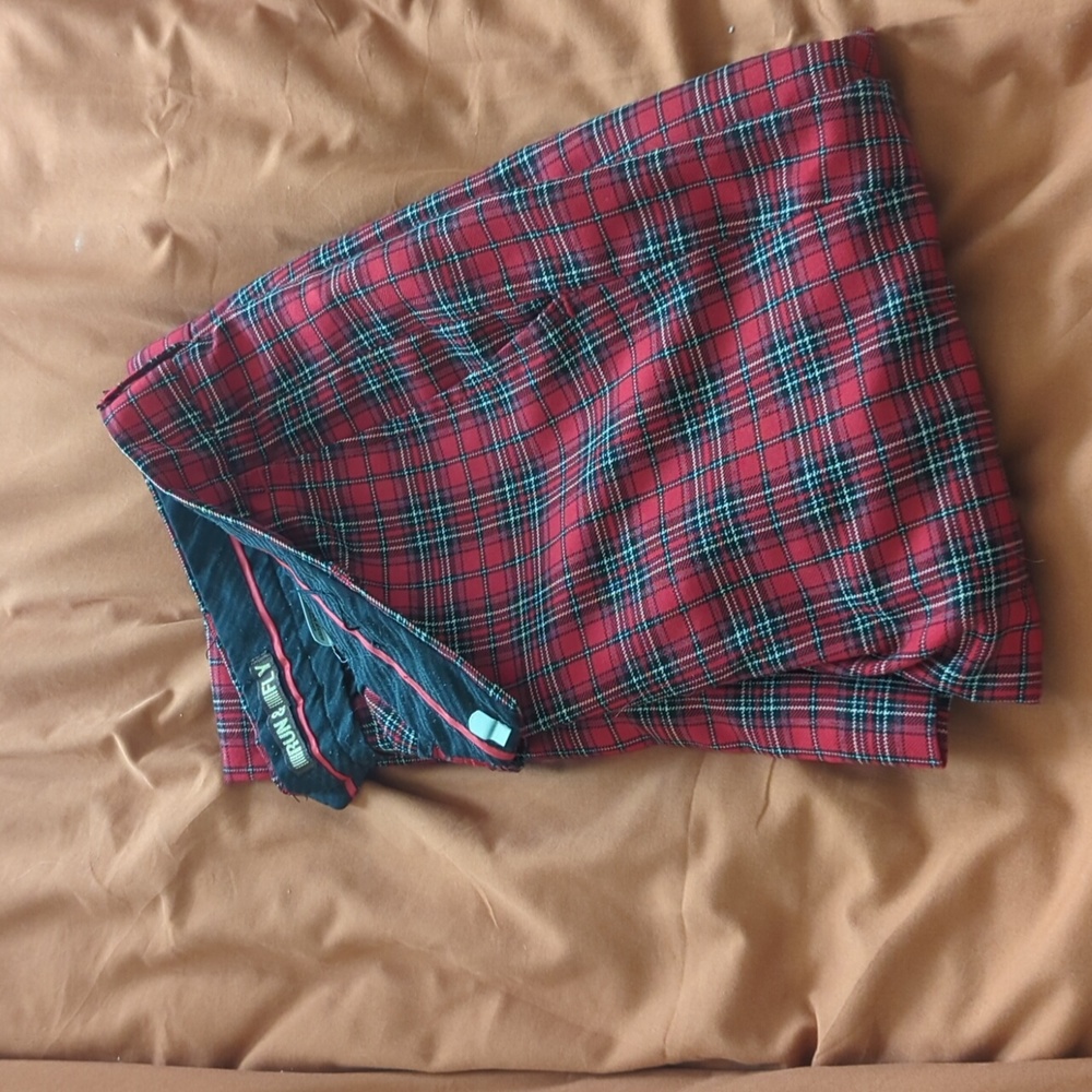 Run & Fly skinny fit plaid pants